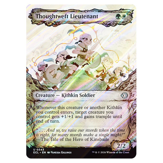 Thoughtweft Lieutenant 0343 card from the Magic The Gathering set Lorwyn Eclipsed