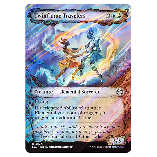 Twinflame Travelers 0345 card from the Magic The Gathering set Lorwyn Eclipsed