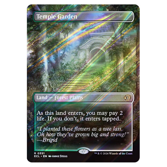 Temple Garden // Temple Garden 0351 card from the Magic The Gathering set Lorwyn Eclipsed