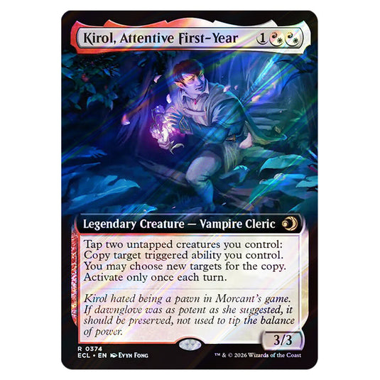Kirol, Attentive First-Year 0374 card from the Magic The Gathering set Lorwyn Eclipsed