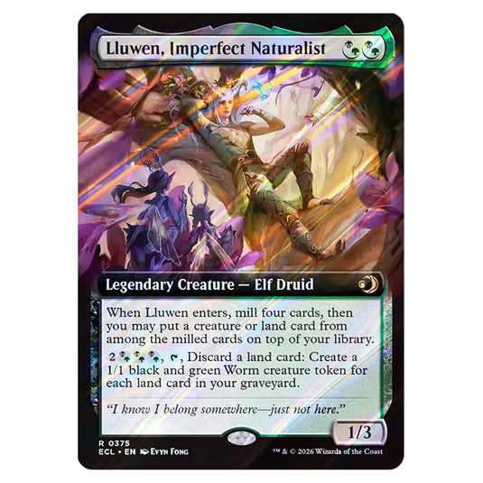 Lluwen, Imperfect Naturalist 0375 card from the Magic The Gathering set Lorwyn Eclipsed