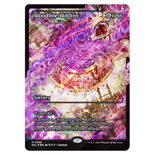 Bloodline Bidding 0385 card from the Magic The Gathering set Lorwyn Eclipsed