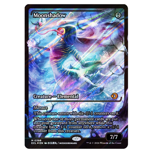 Moonshadow 0386 card from the Magic The Gathering set Lorwyn Eclipsed