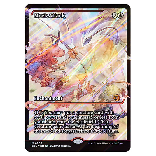 Meek Attack 0388 card from the Magic The Gathering set Lorwyn Eclipsed