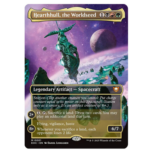Hearthhull, the Worldseed 0001 card from the Magic The Gathering set Edge of Eternities - Commander