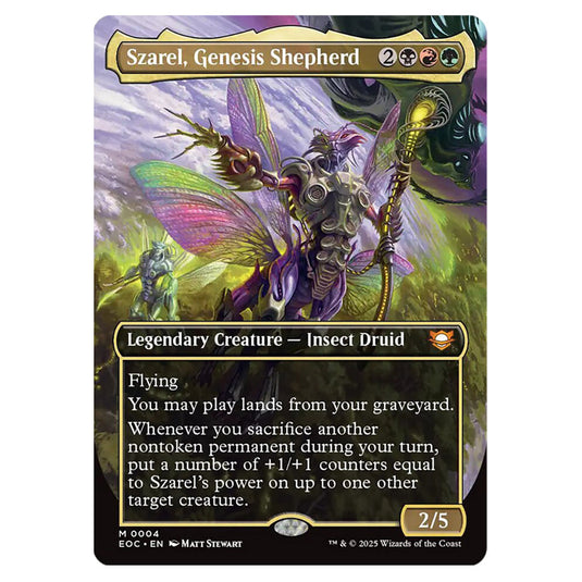 Szarel, Genesis Shepherd 0004 card from the Magic The Gathering set Edge of Eternities - Commander