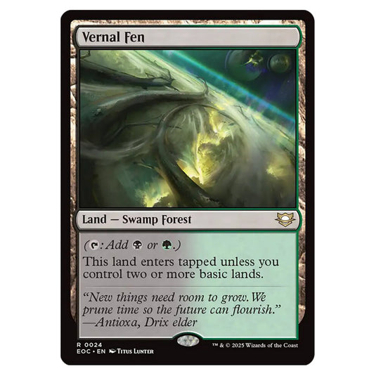 Vernal Fen 0024 card from the Magic The Gathering set Edge of Eternities - Commander
