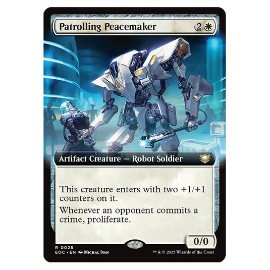 Patrolling Peacemaker 0025 card from the Magic The Gathering set Edge of Eternities - Commander