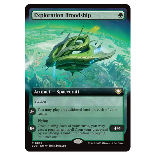 Exploration Broodship 0034 card from the Magic The Gathering set Edge of Eternities - Commander