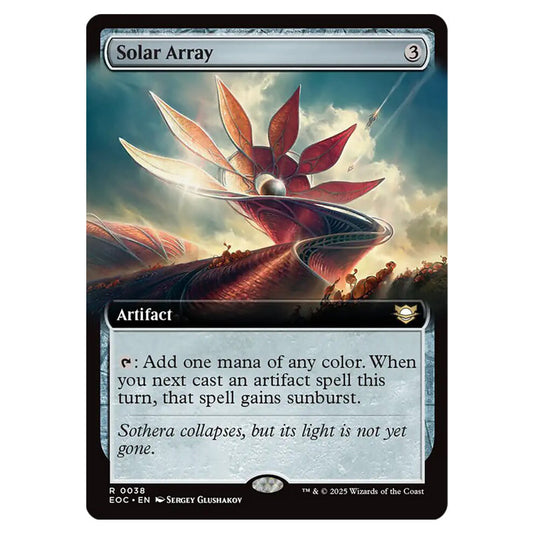 Solar Array 0038 card from the Magic The Gathering set Edge of Eternities - Commander