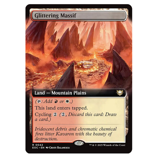 Glittering Massif 0042 card from the Magic The Gathering set Edge of Eternities - Commander