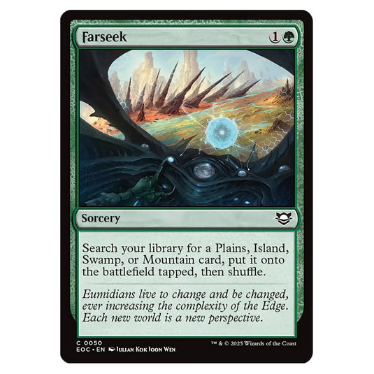 Farseek 0050 card from the Magic The Gathering set Edge of Eternities - Commander