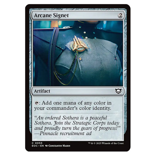 Arcane Signet 0053 card from the Magic The Gathering set Edge of Eternities - Commander