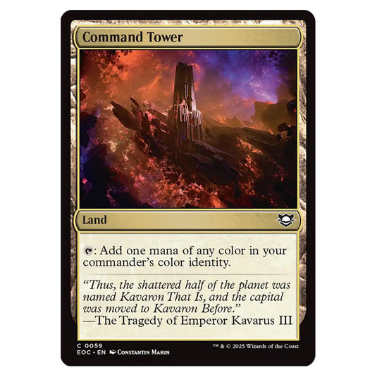 Command Tower 0059 card from the Magic The Gathering set Edge of Eternities - Commander