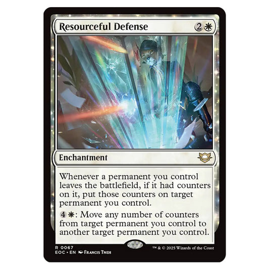 Resourceful Defense 0067 card from the Magic The Gathering set Edge of Eternities - Commander