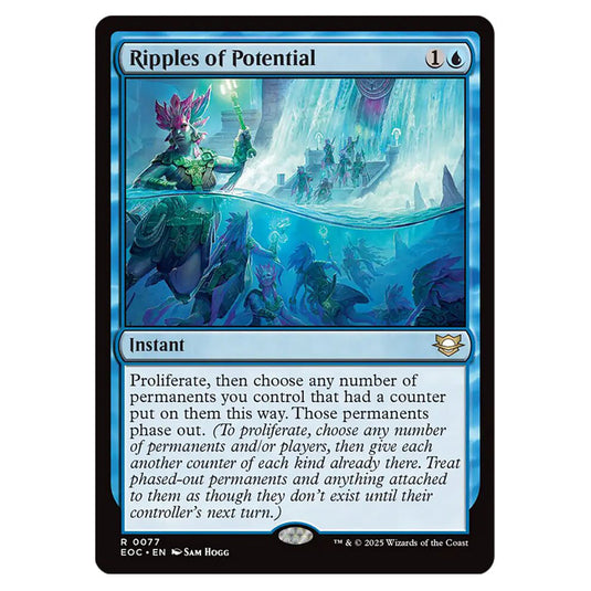 Ripples of Potential 0077 card from the Magic The Gathering set Edge of Eternities - Commander