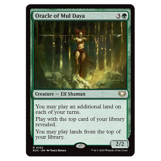 Oracle of Mul Daya 0102 card from the Magic The Gathering set Edge of Eternities - Commander