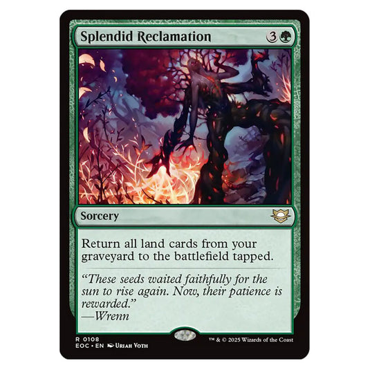 Splendid Reclamation 0108 card from the Magic The Gathering set Edge of Eternities - Commander
