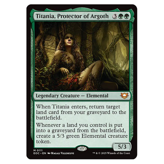 Titania, Protector of Argoth 0111 card from the Magic The Gathering set Edge of Eternities - Commander