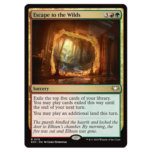 Escape to the Wilds 0115 card from the Magic The Gathering set Edge of Eternities - Commander