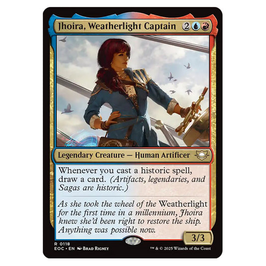 Jhoira, Weatherlight Captain 0118 card from the Magic The Gathering set Edge of Eternities - Commander