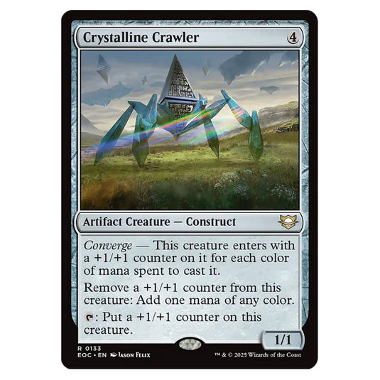 Crystalline Crawler 0133 card from the Magic The Gathering set Edge of Eternities - Commander