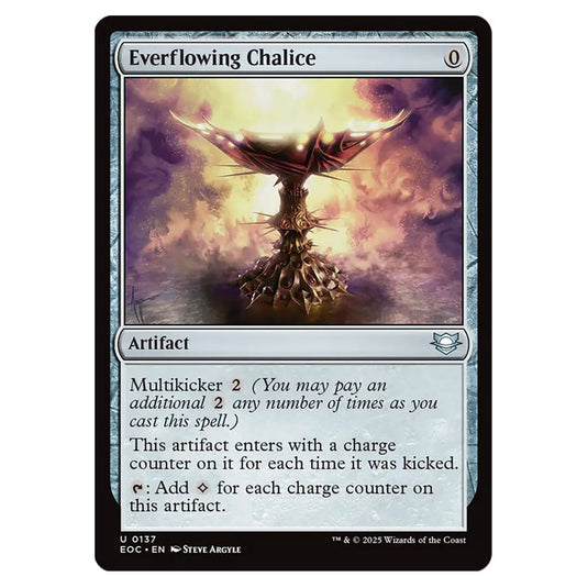 Everflowing Chalice 0137 card from the Magic The Gathering set Edge of Eternities - Commander