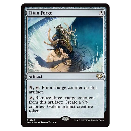 Titan Forge 0146 card from the Magic The Gathering set Edge of Eternities - Commander