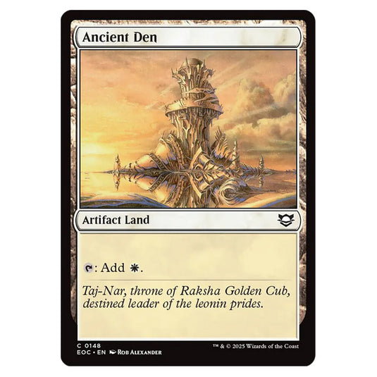 Ancient Den 0148 card from the Magic The Gathering set Edge of Eternities - Commander