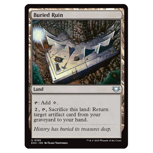 Buried Ruin 0150 card from the Magic The Gathering set Edge of Eternities - Commander
