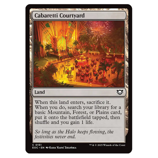 Cabaretti Courtyard 0151 card from the Magic The Gathering set Edge of Eternities - Commander