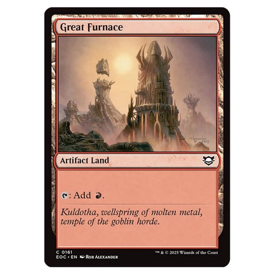 Great Furnace 0161 card from the Magic The Gathering set Edge of Eternities - Commander