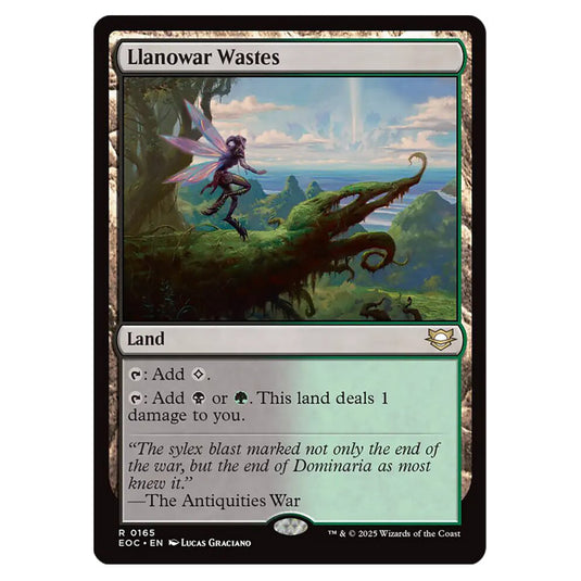 Llanowar Wastes 0165 card from the Magic The Gathering set Edge of Eternities - Commander
