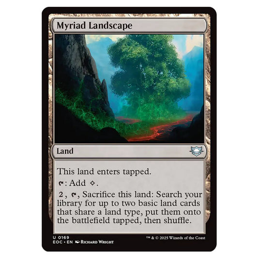 Myriad Landscape 0169 card from the Magic The Gathering set Edge of Eternities - Commander