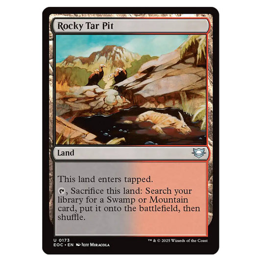 Rocky Tar Pit 0173 card from the Magic The Gathering set Edge of Eternities - Commander