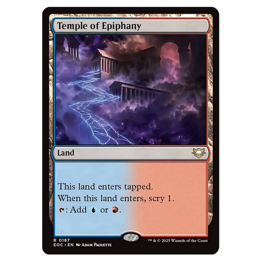 Temple of Epiphany 0187 card from the Magic The Gathering set Edge of Eternities - Commander