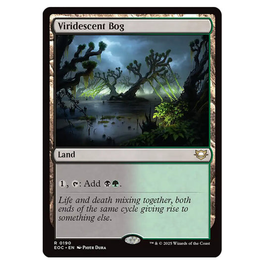 Viridescent Bog 0190 card from the Magic The Gathering set Edge of Eternities - Commander