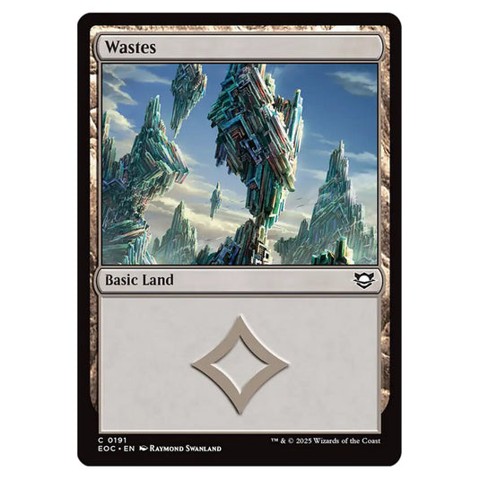 Wastes 0191 card from the Magic The Gathering set Edge of Eternities - Commander