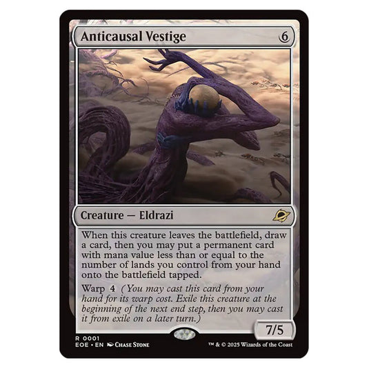 Anticausal Vestige 0001 card from the Magic The Gathering set Edge of Eternities