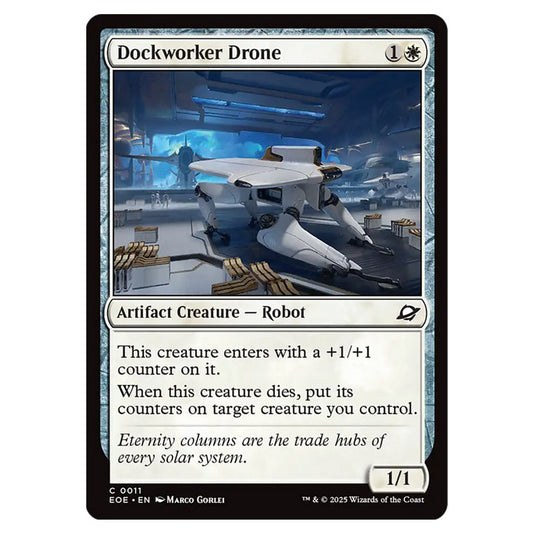 Dockworker Drone 0011 card from the Magic The Gathering set Edge of Eternities