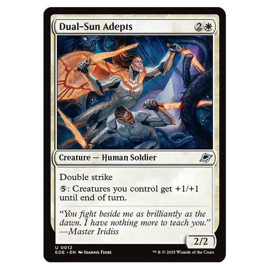Dual-Sun Adepts 0012 card from the Magic The Gathering set Edge of Eternities
