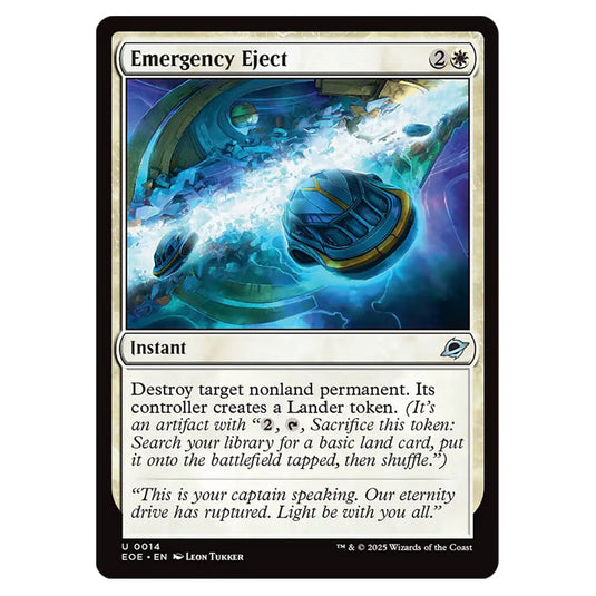 Emergency Eject 0014 card from the Magic The Gathering set Edge of Eternities