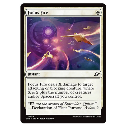 Focus Fire 0018 card from the Magic The Gathering set Edge of Eternities