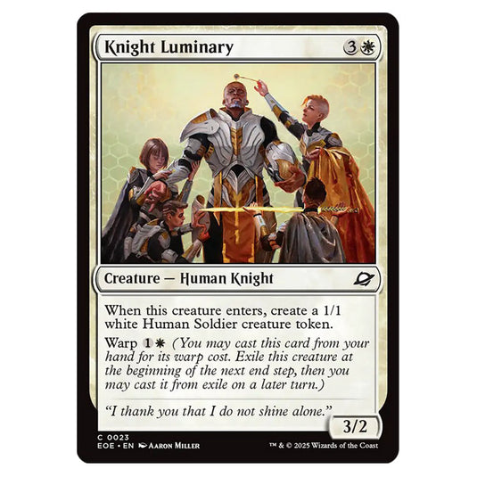 Knight Luminary 0023 card from the Magic The Gathering set Edge of Eternities