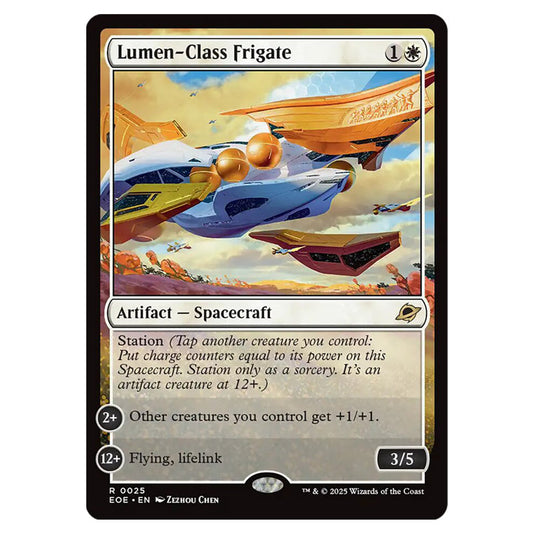 Lumen-Class Frigate 0025 card from the Magic The Gathering set Edge of Eternities