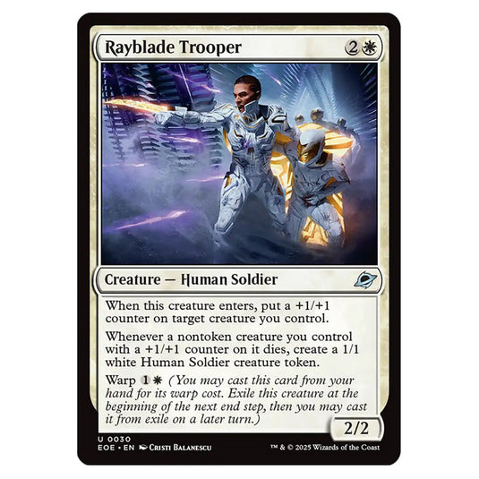 Rayblade Trooper 0030 card from the Magic The Gathering set Edge of Eternities