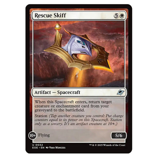 Rescue Skiff 0032 card from the Magic The Gathering set Edge of Eternities