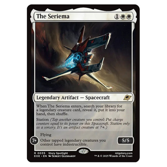 The Seriema 0035 card from the Magic The Gathering set Edge of Eternities