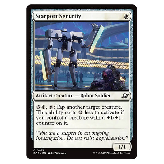 Starport Security 0039 card from the Magic The Gathering set Edge of Eternities
