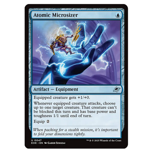 Atomic Microsizer 0047 card from the Magic The Gathering set Edge of Eternities